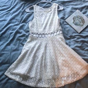 Iris white mini dress